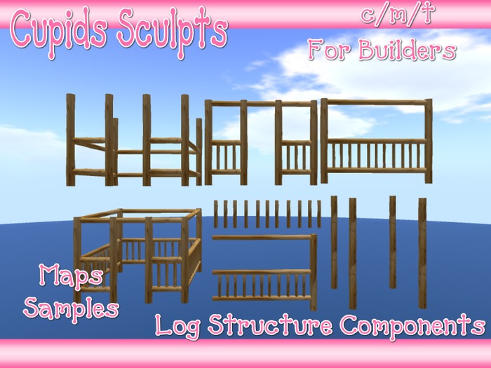 *CUPIDS* 3D SCULPTS LOG STRUCTURE COMPONENTS
