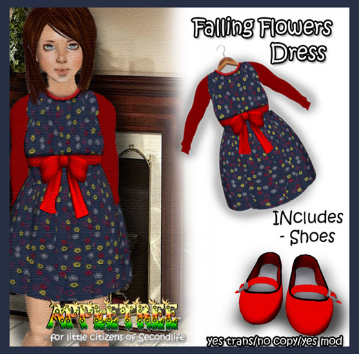 !!APPLETREE!! Falling Flower Dress 