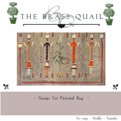 · Navajo Yei Rug or Tapestry ·