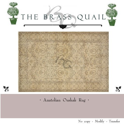 · Anatolian Oushak Rug ·