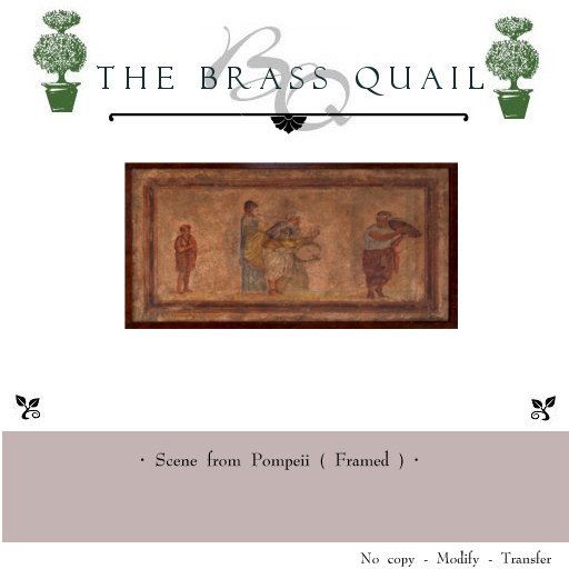 · A Scene from Pompali Framed ·