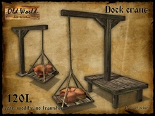 Dock crane with sacks - Old World - Rustic Furniture - Medieval decoration