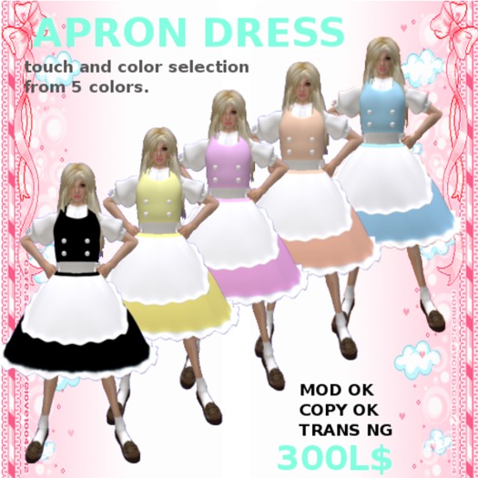 Second Life Marketplace Apron dress