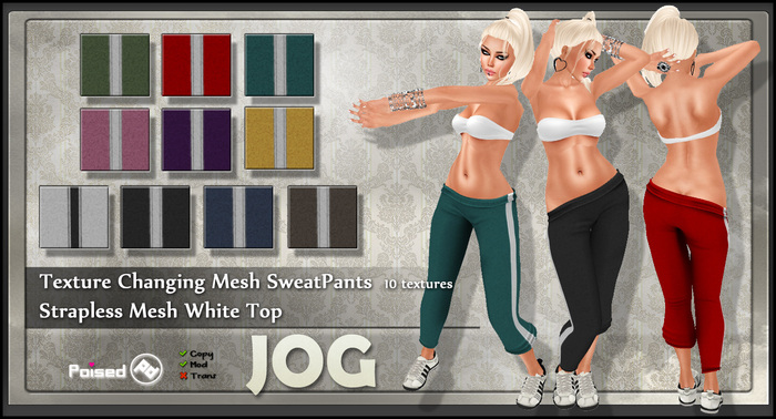 ::Poised:: JOG Mesh Sporty Set - Texture Changing