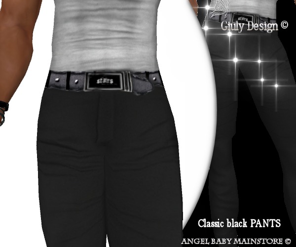 Classic black PANTS