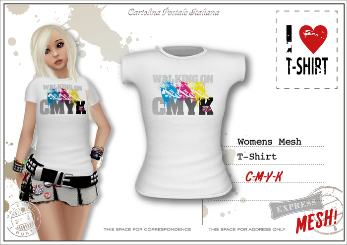 I♥T-SHIRT!! T-Shirt CMYK mesh BOX