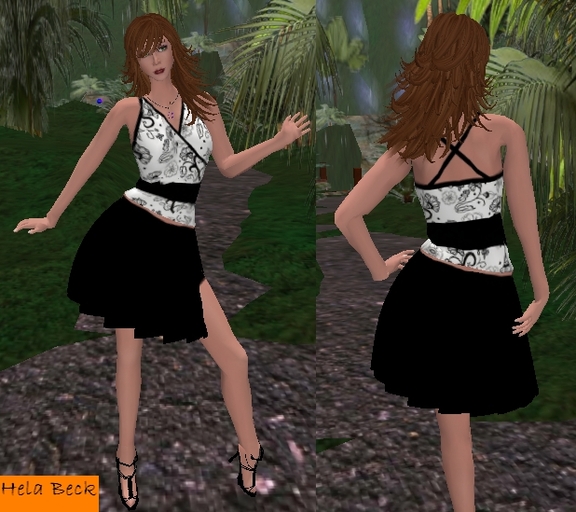 .:*CE*:. Vestido B&N