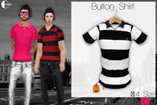 .:: shirt Cestar Button - White and Black ::.