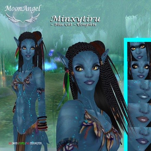 MA* Minxytiru Blue Cat Female Complete Avatar
