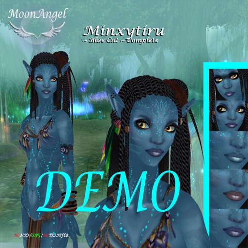 MA* Minxytiru DEMO Blue Cat Female Complete Avatar