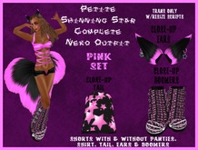 Petite Shinning Star Pink Complete Neko Outfit