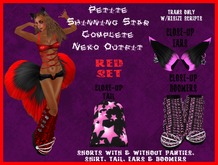 Petite Shinning Star Red Complete Neko Outfit