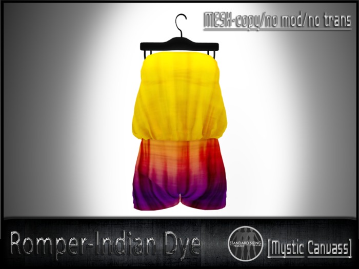 [MC] Romper-MESH Indian Dye Boxed