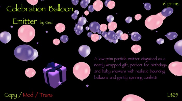 Birthday,Wedding,Party Sale Celebration Balloon Emitter in Pink & Purples
