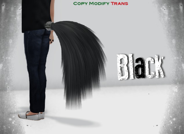 ~NFC~ Black fluffy tail