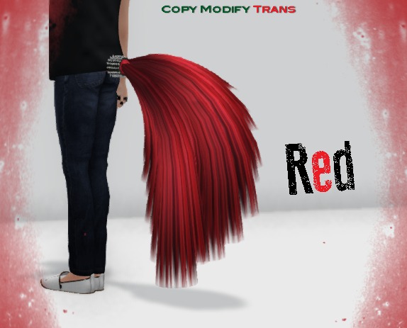 ~NFC~ Red fluffy tail (boxed)