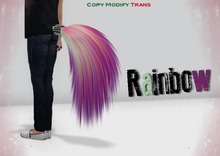 ~NFC~ Rainbow fluffy tail (boxed)
