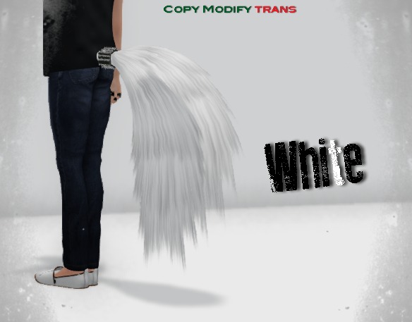 ~NFC~ White fluffy tail (boxed)