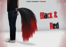 ~NFC~ Black&Red fluffy tail (boxed)