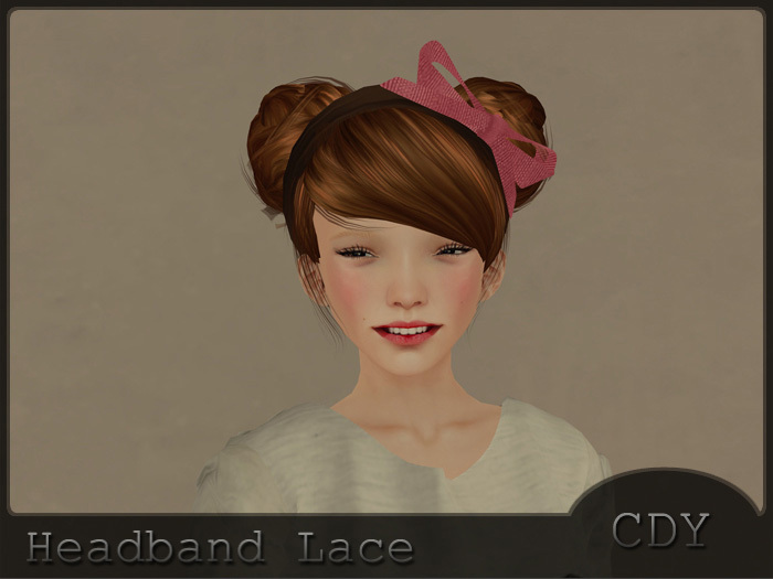 CDY [Headband] Lace(pink)