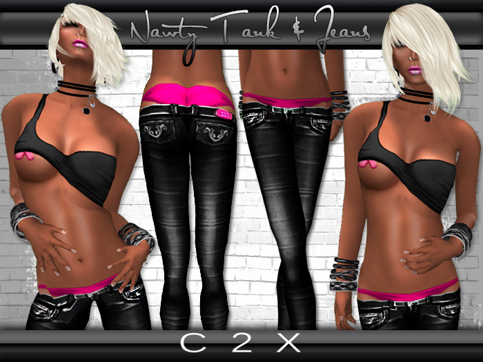 ~C2X~ Nawty Tank & Jeans Outfit