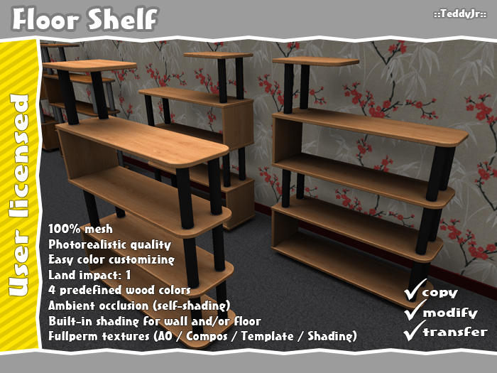 ::TeddyJr:: Floor Shelf Fullperm
