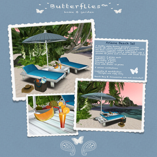 ButterfliesTM - Ariane Beach Set