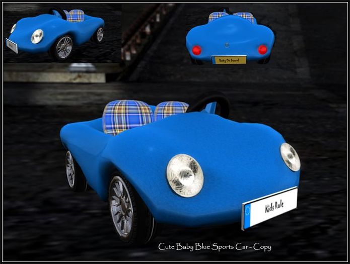 Cute Blue Baby Sports Car - Copy/No Mod/No Trans