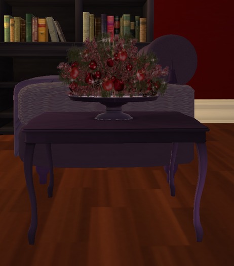 ButterfliesTM - Mauve Small Sidetable & Deco