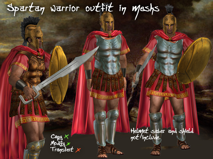 Spartan warrior outfit