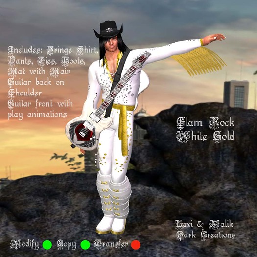 Glam Rock White Gold