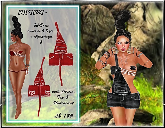 [I][I][M] - Bib-Dress Red