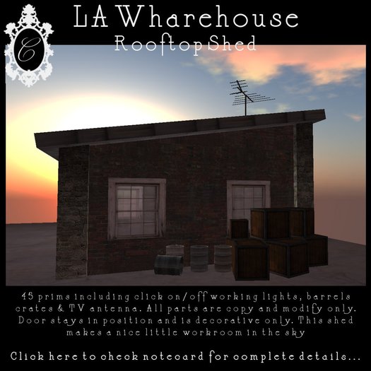 LA Wharehouse Rooftop Shed