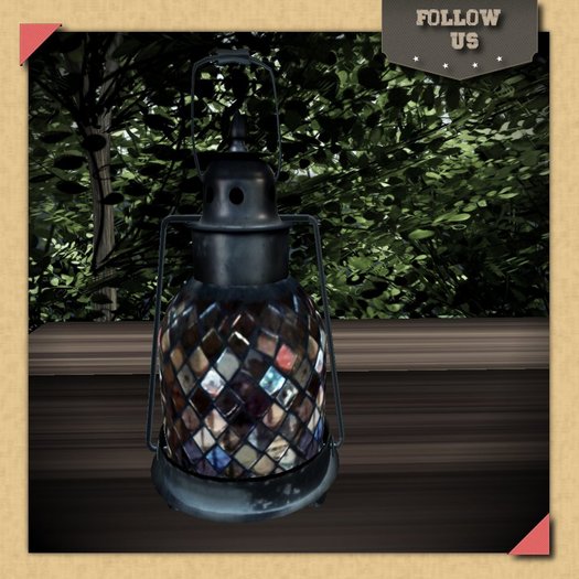 Updated !! Follow Us !! Lampe lantern metal blue
