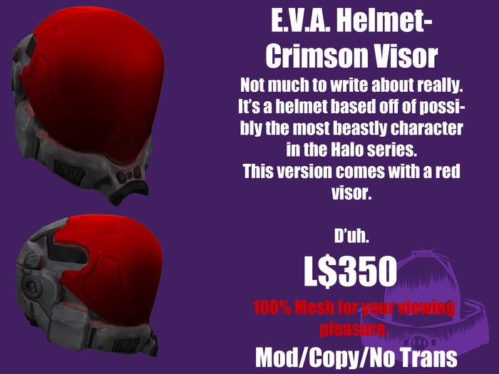 **SALE** E.V.A. Helmet - Crimson -[FHA]-