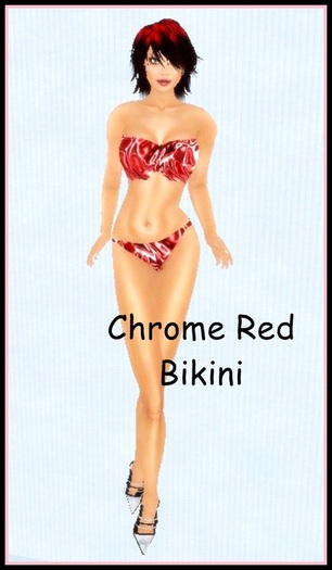 Chrome Red Bikini