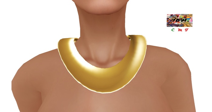 [7891.] - Wick Necklace - Gold (W\Resize)