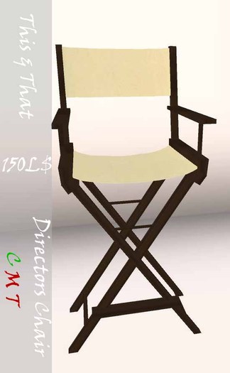 This & That Directors Chair (Unisex)