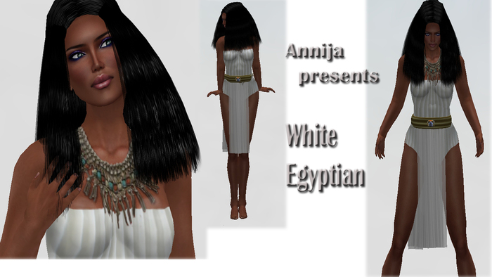 White Egyptian dress