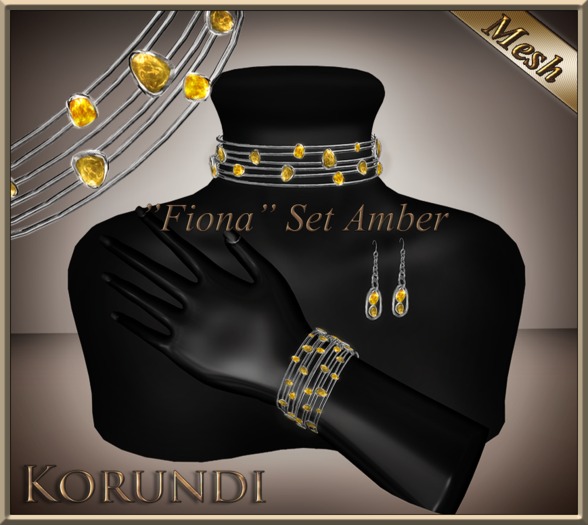 -Korundi- Fiona Set Amber