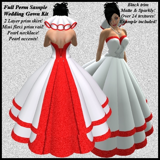 Eternal Creativity ~ Wedding Gown kit 1 sample pack (red)