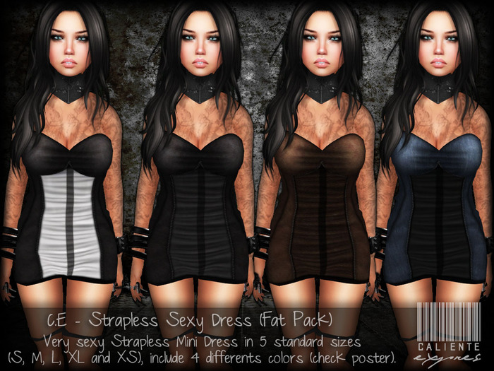 C.E - Strapless Sexy Dress (Fat Pack) - DEMOS