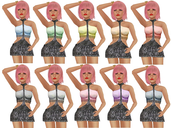 *Angel Rae's*Leather And Lace Dress-Fat Pack