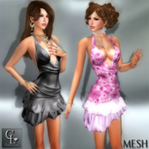 ((Crystal Line))Daisy Dress MESH"DEMO"