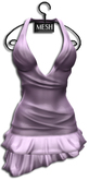 ((Crystal Line))Daisy Dress N-Pink-MESH
