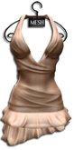 ((Crystal Line))Daisy Dress N-Champagne-MESH