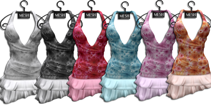 ((Crystal Line))Daisy Dress MESH(FAT PACK A)