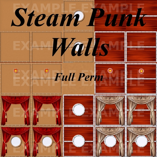 Eternal Creativity ~ Steam Punk Walls pack 1