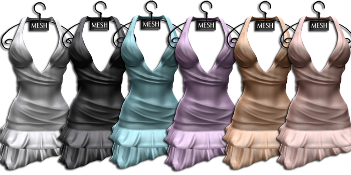 ((Crystal Line))Daisy Dress MESH(FAT PACK B)