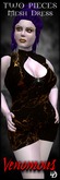 Dare Designs: Venomous - orange mesh dress